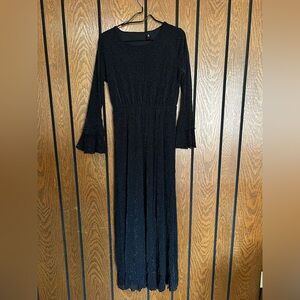 Elegant Black Long Sleeve Dress